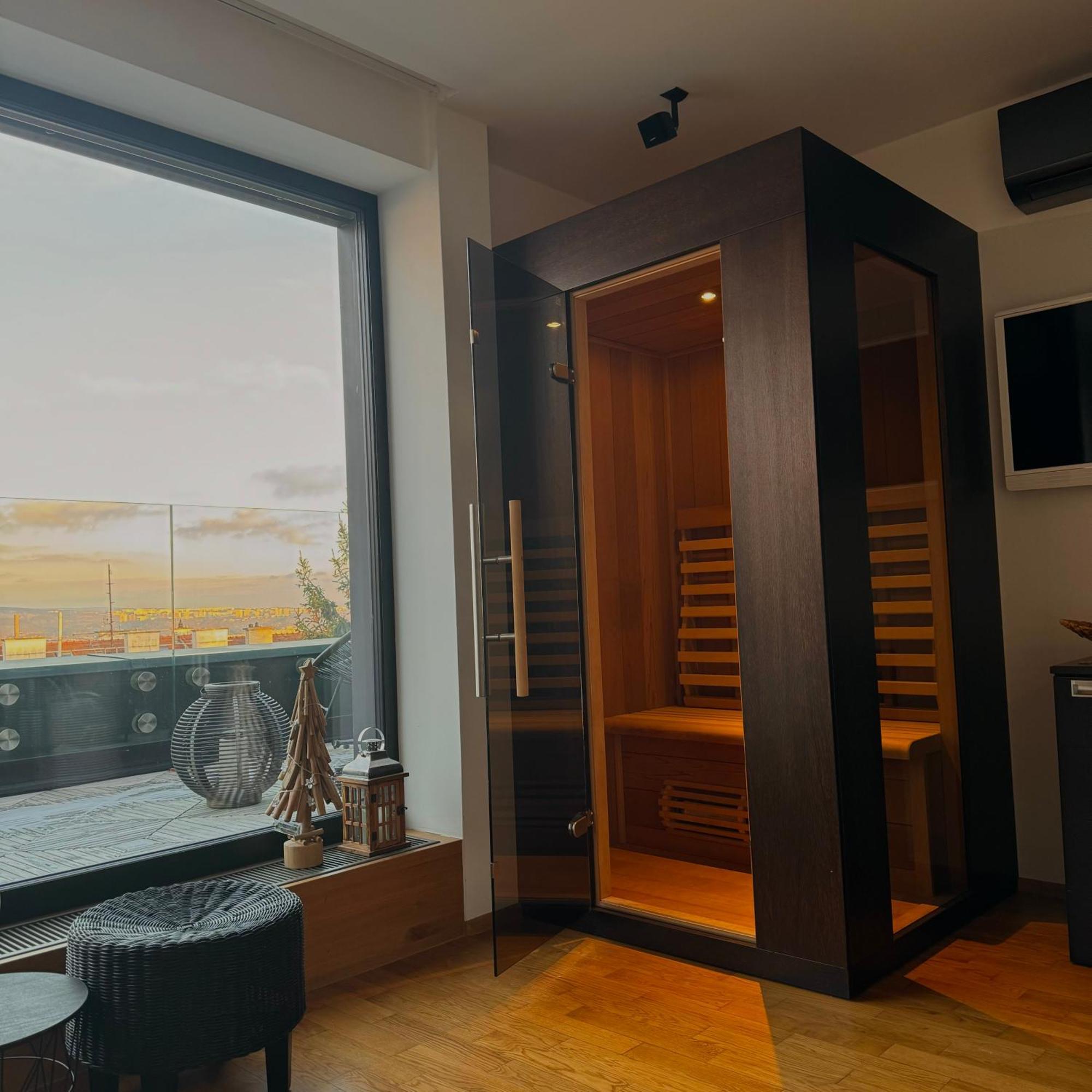 Apartman Se Saunou A Terasou S Vyhledem Na Brno Luaran gambar