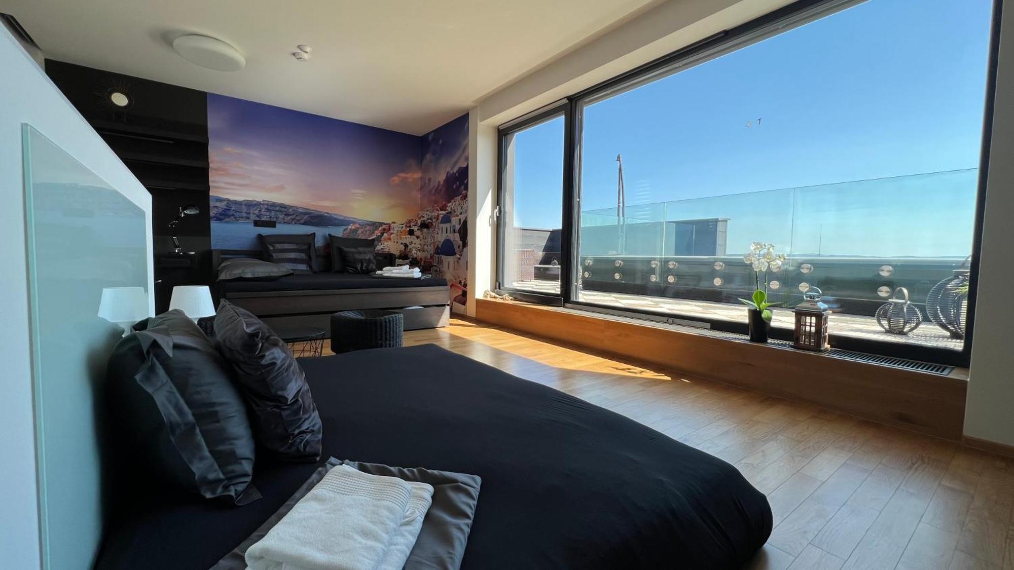 Apartman Se Saunou A Terasou S Vyhledem Na Brno Luaran gambar