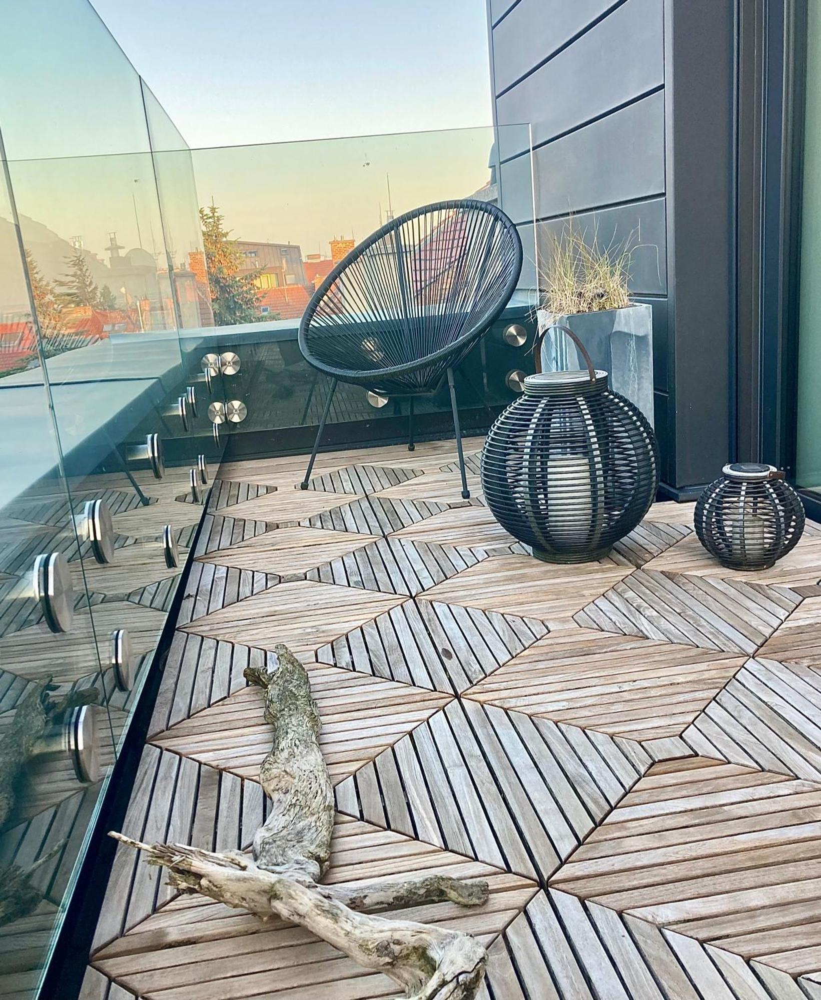 Apartman Se Saunou A Terasou S Vyhledem Na Brno Luaran gambar