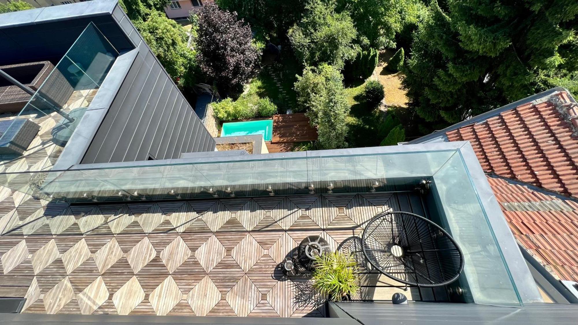 Apartman Se Saunou A Terasou S Vyhledem Na Brno Luaran gambar